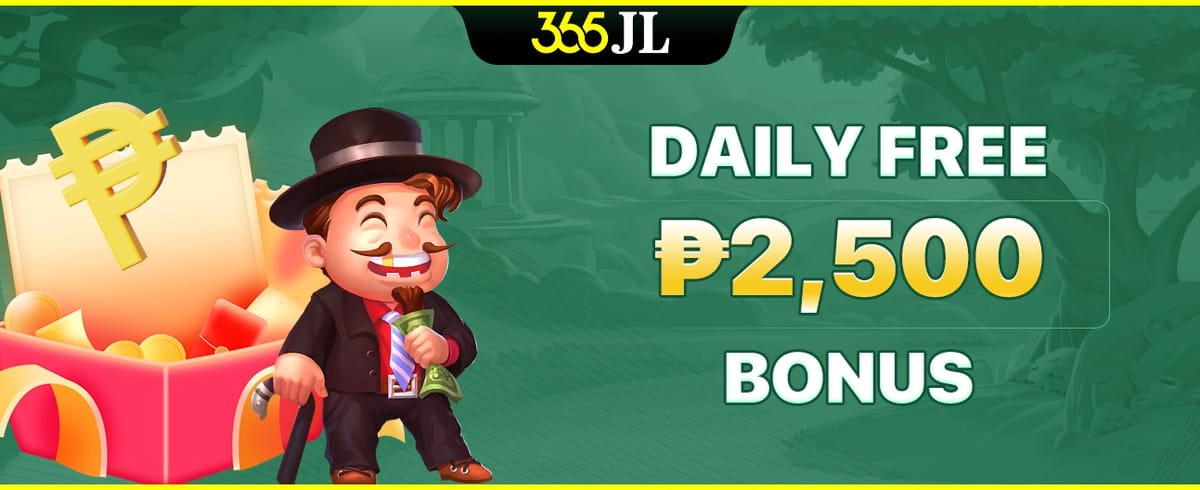 Daily Free ₱2,500 Bonus promotion banner